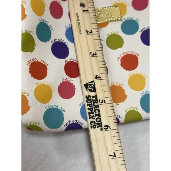 NWOT BETSEY JOHNSON Polka Dot Weekender W/Small Purse Travel Luggage Duffel - Picture 12 of 13